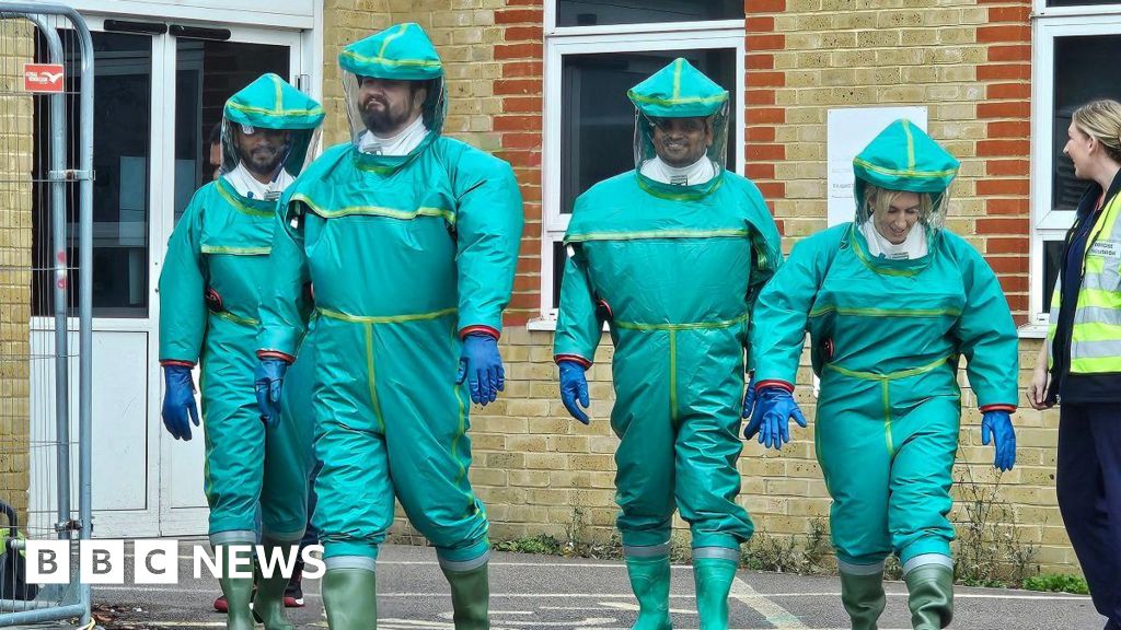 Southend and Basildon hospital staff practice emergency drills