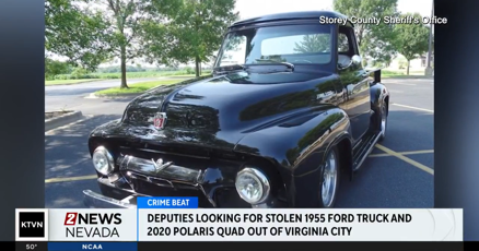Storey County Sheriff's Office seeks help finding stolen classic truck, Polaris quad