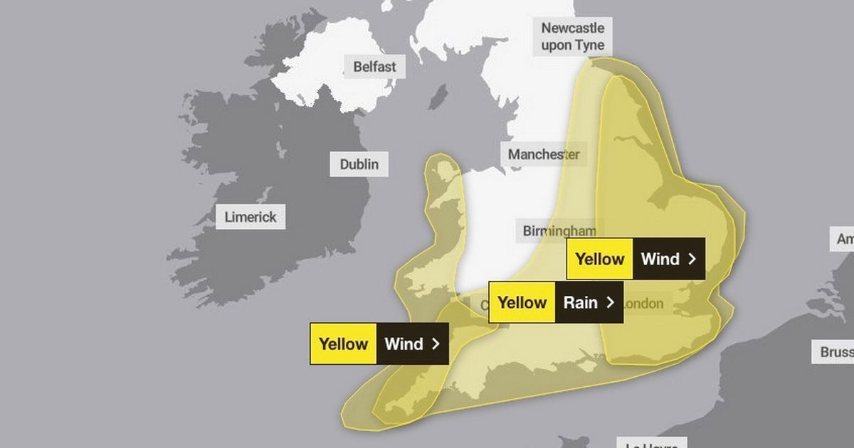 Storm Benjamin set to batter these four UK regions - with Met Office warning - Daily Star