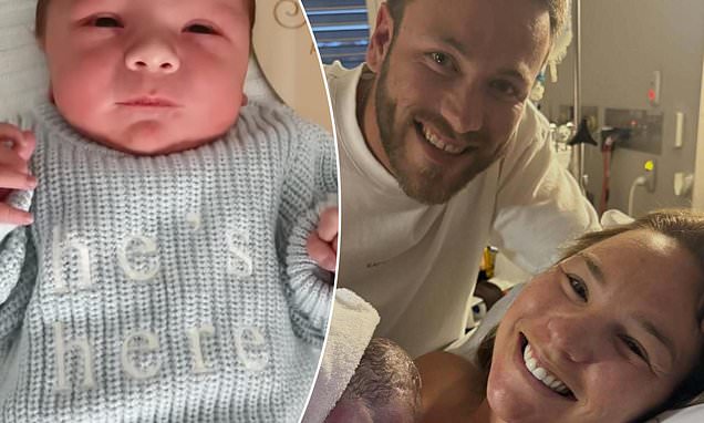 Teigan Power welcomes baby boy with partner Jake Nelson