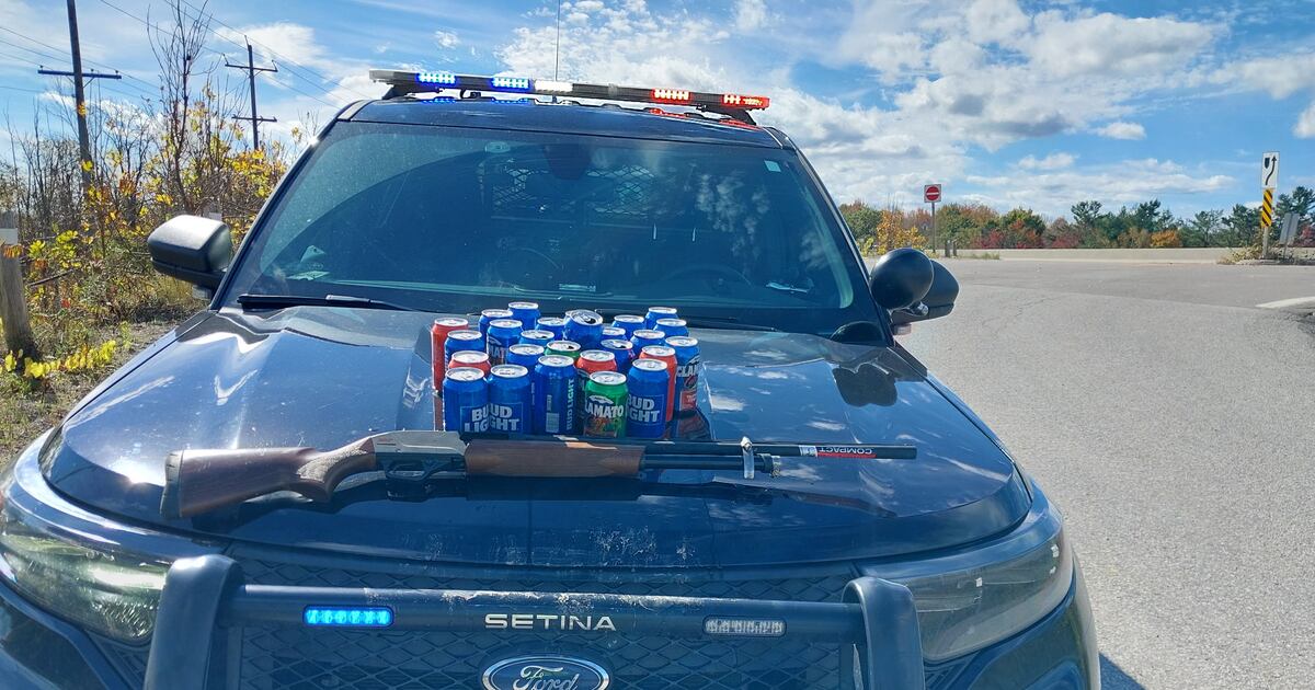 Orillia OPP charge Toronto driver for speeding, possessing open alcohol and shotgun