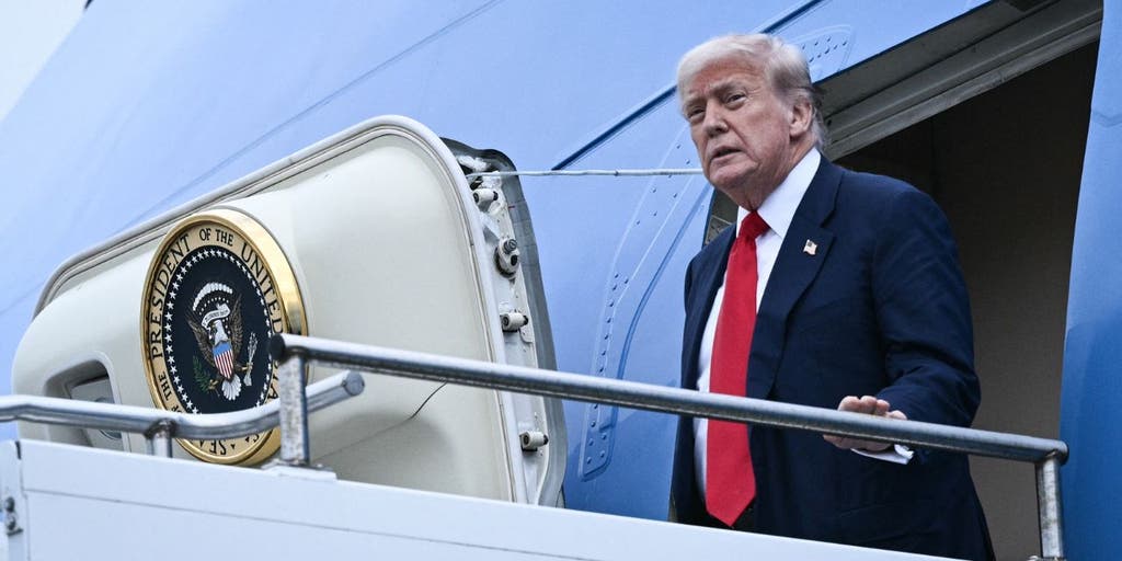Trump boards AF1 quickly, using small stairs due to 'increased security measures': WH official