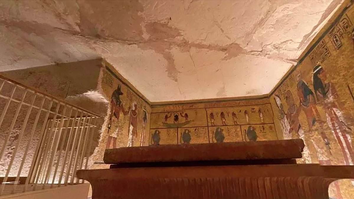 Tutankhamun's tomb is at risk of COLLAPSING, archaeologists warn