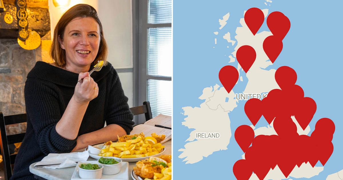 40 best fish and chip shops in the UK mapped - full list shows exactly which is closest to you - The Mirror