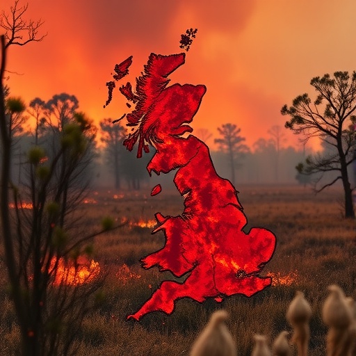 UK Heatwaves Override Natural Ecological Defenses, Amplifying Wildfire Risk