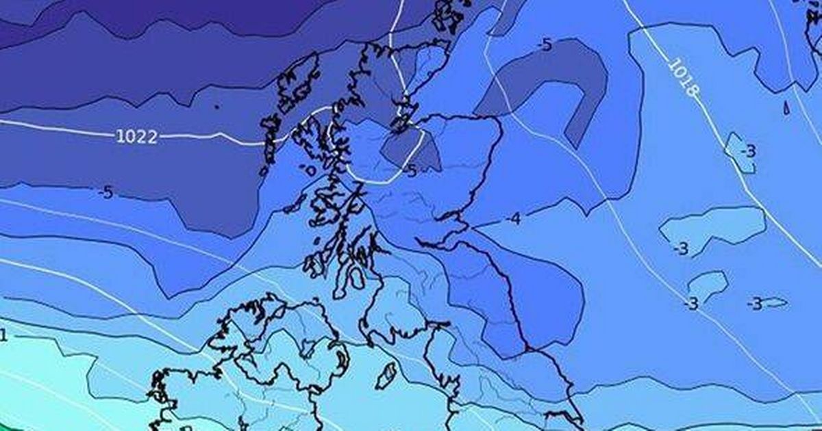 UK weather maps show brutal -3C cold snap set to hit nation