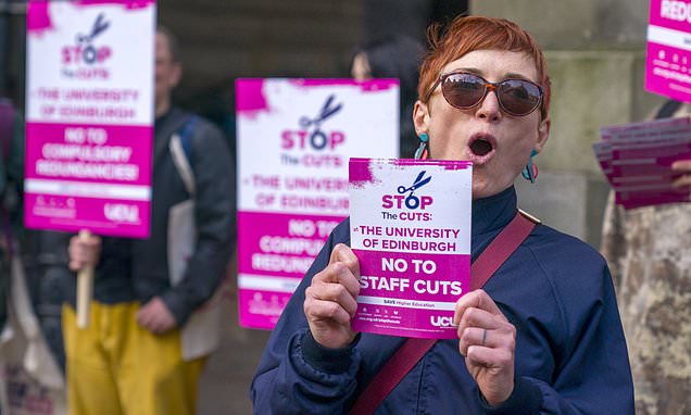 University staff threaten strike action in row over 15,000 job cuts