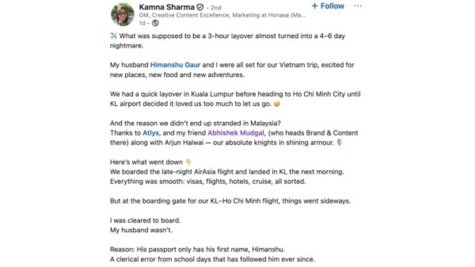 A Minor Name Error Almost Ruined a Couple's Vietnam Trip Until Atlys Helped