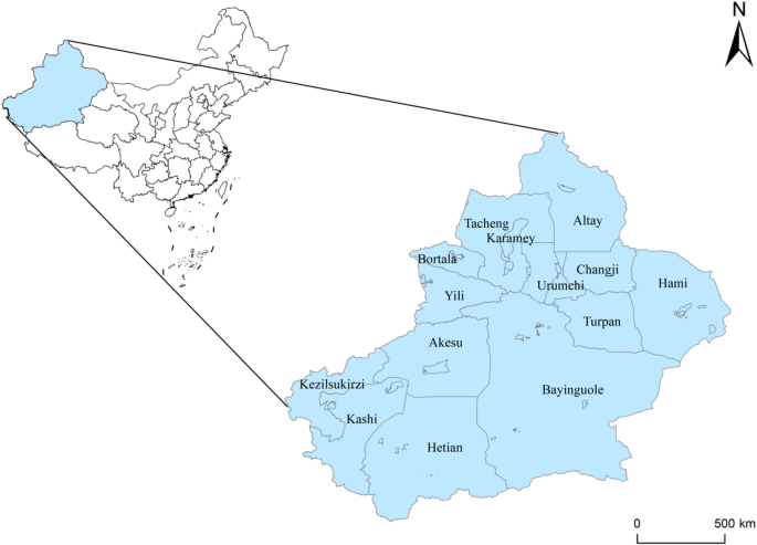Spatial and temporal evolution of land use carbon emission and carbon balance zoning: evidence from Xinjiang China - Scientific Reports