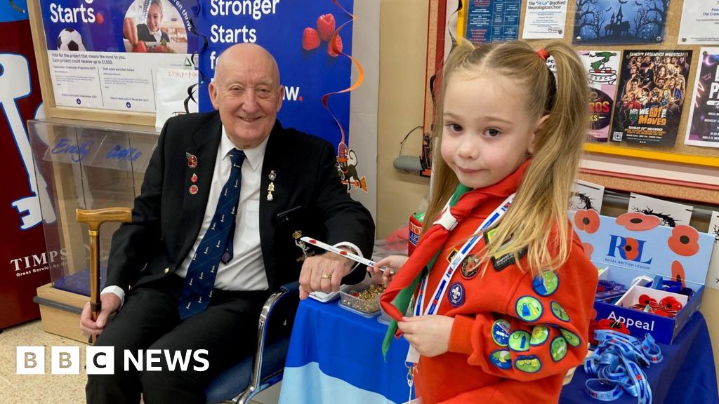 Ivy's pride at being Bradford's youngest Poppy Appeal collector