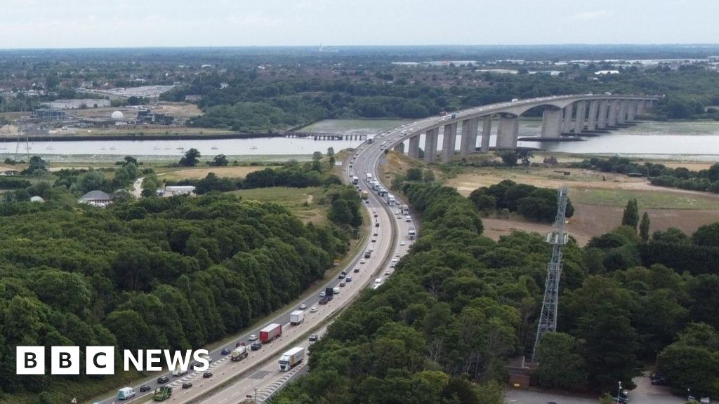 A14 Orwell Bridge overnight lane closures to begin near Ipswich