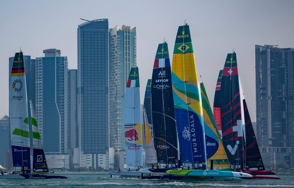 2025 Abu Dhabi Sail Grand Prix: Reigning champion Spain falters on day one of season finale