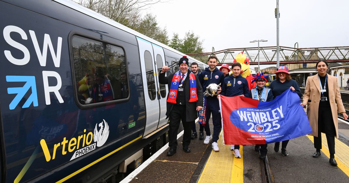 Football club honoured with new South Western Railway Arterio 'Phoenix' train - The Mirror