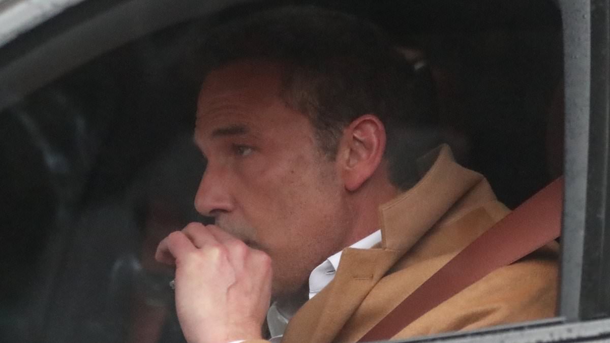 Ben Affleck relaxes with cigarette before honoring Michael B. Jordan