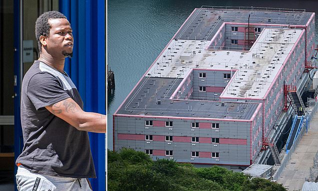 Bibby Stockholm asylum seeker 'assaulted police officers', court told