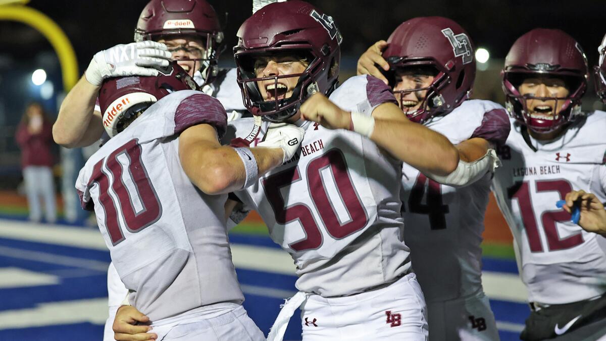 Laguna Beach bests Dana Hills in battle of unbeatens to win Foxtrot League