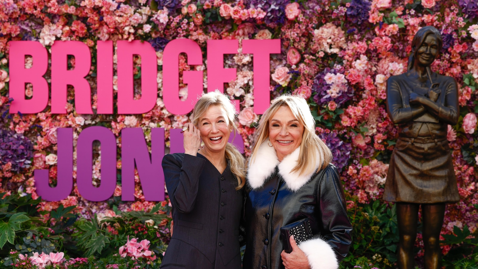 New statue of Bridget Jones joins other film icons in London's Leicester Square