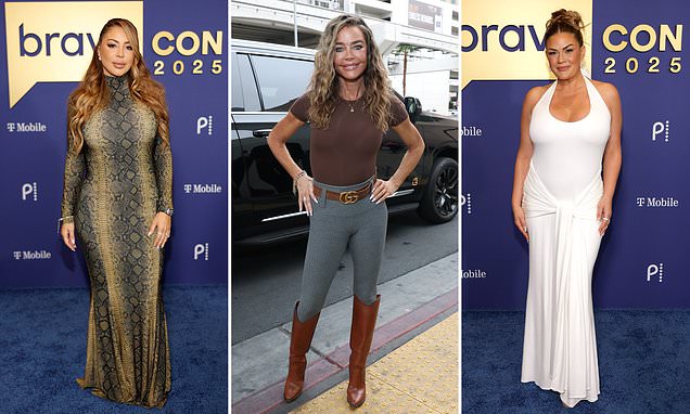 Denise Richards, 54, shows off VERY taut face at day two of BravoCon
