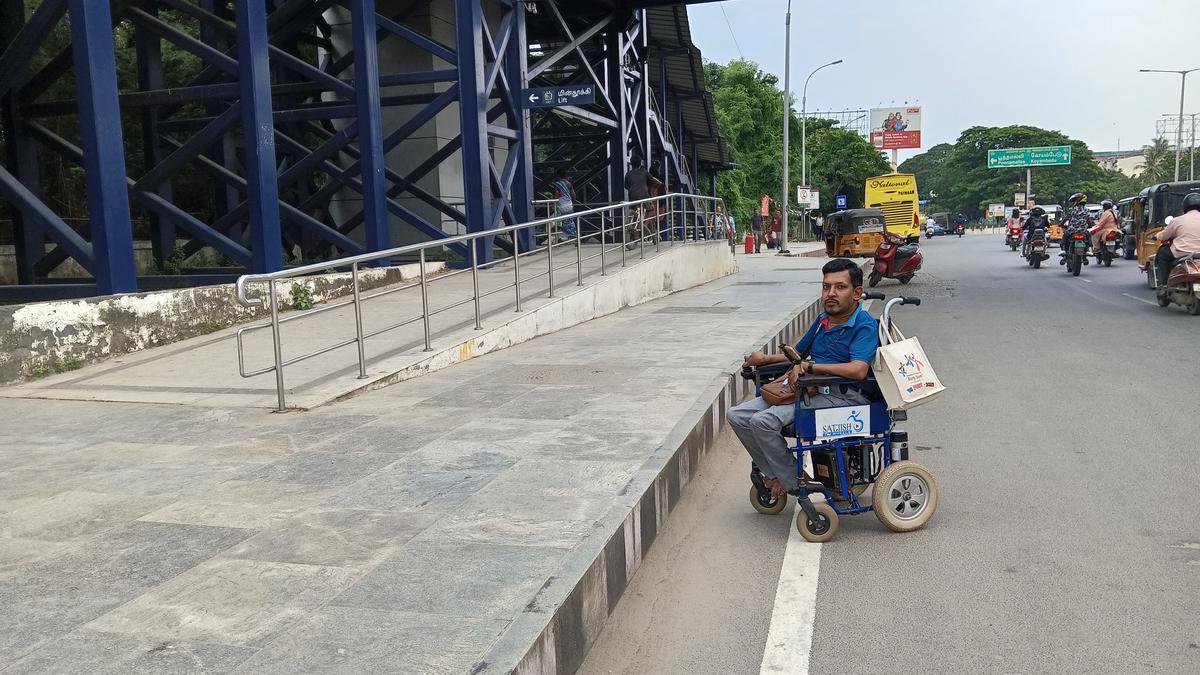 Persons with disabilities want barrier-free access to Alandur Metro station
