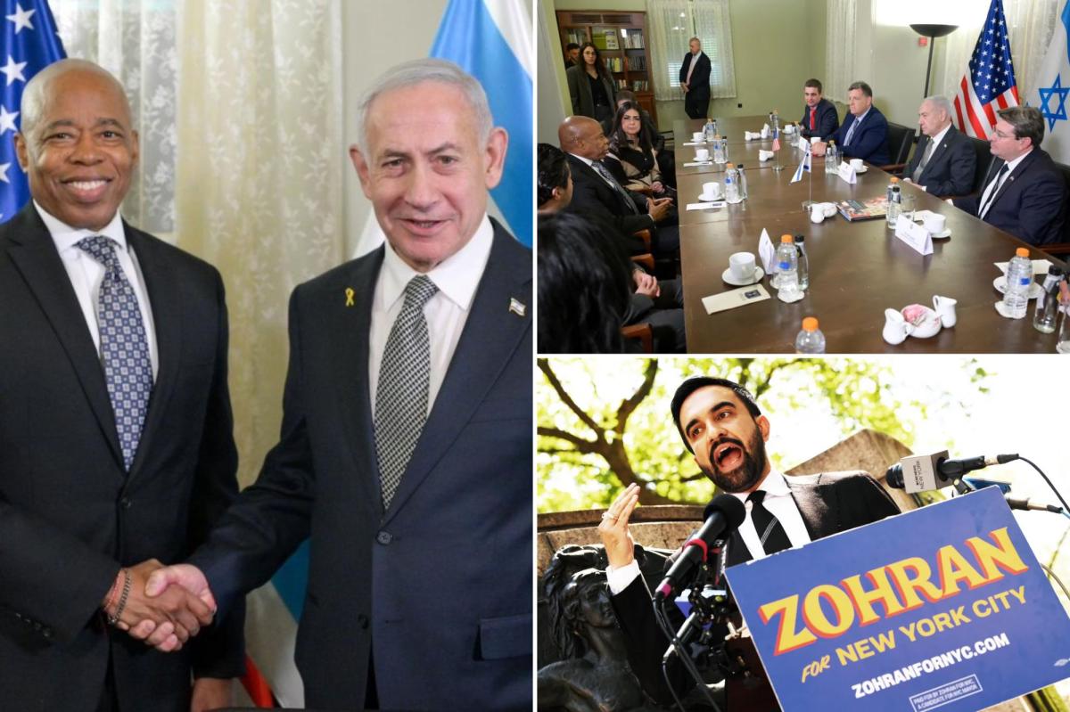 Eric Adams meets with Netanyahu on taxpayer-funded Israel trip as he...