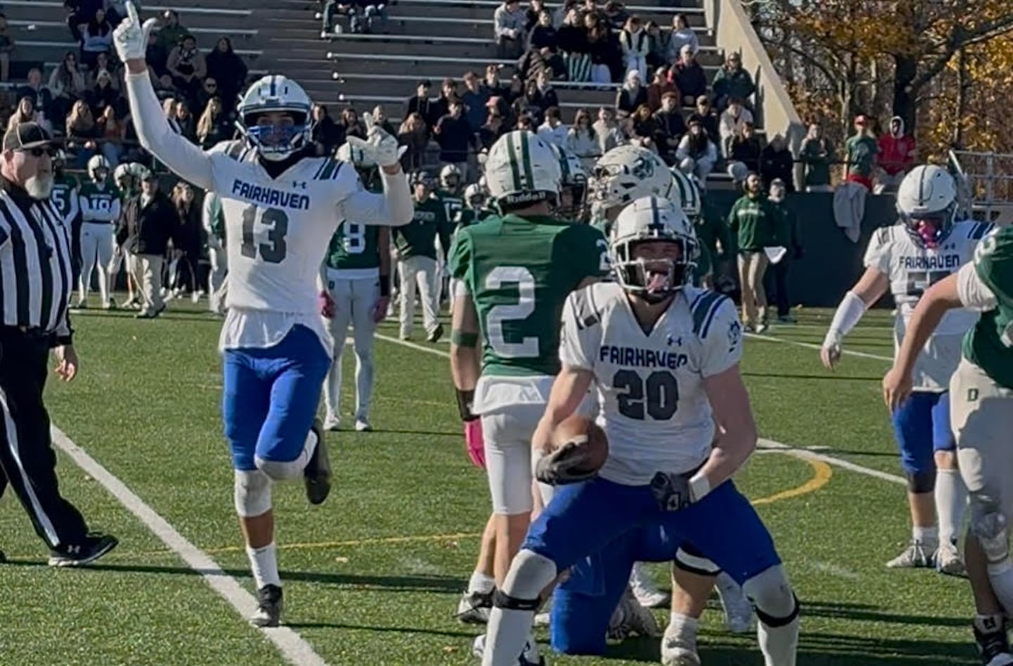 Fairhaven overcomes key injuries to beat rival Dartmouth ahead of Super Bowl appearance - The Boston Globe