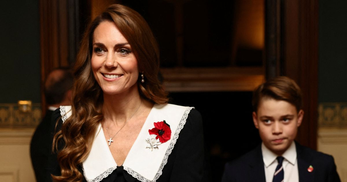 George joins Kate Middleton as royals enter remembrance festival to fanfare