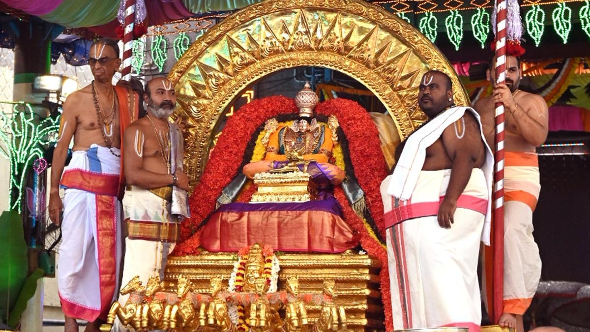 Goddess Padmavati rides 'Surya Prabha Vahanam', 'Chandra Prabha Vahanam'
