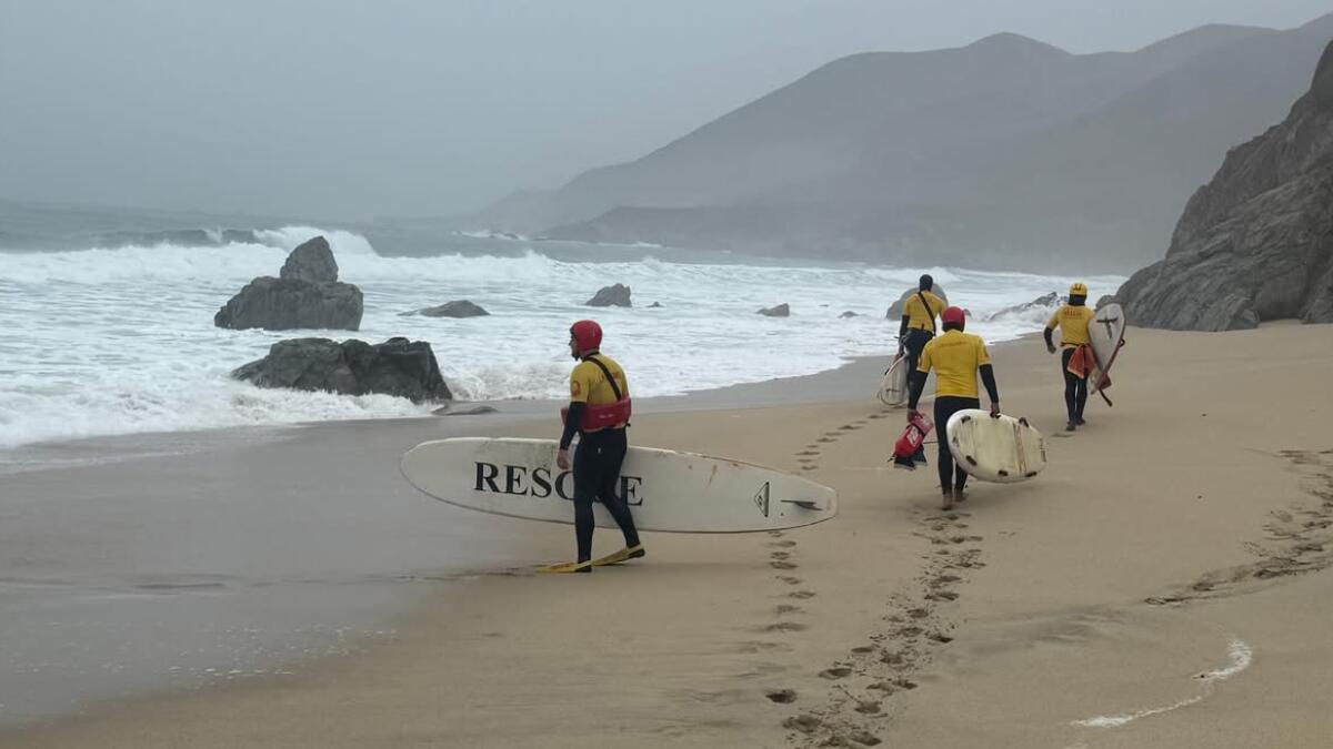 High surf drags three people off Big Sur beach, the second such incident in a week