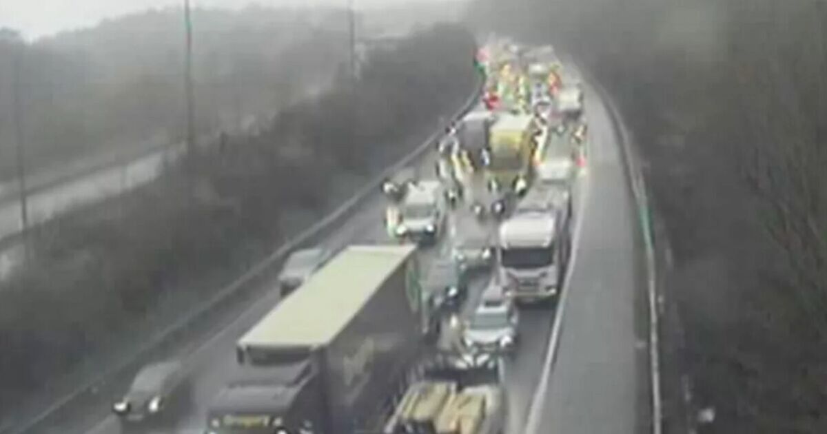 Huge crash on major UK motorway sparks travel chaos and hour-long delays