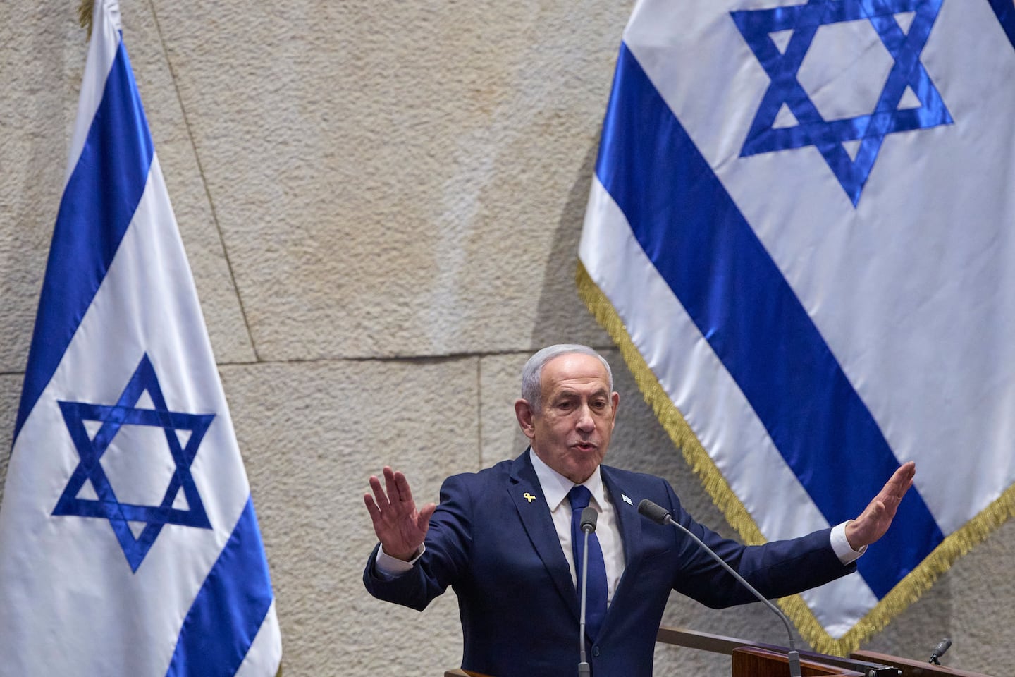 Israeli leader insists there can be no Palestinian state, ahead of UN vote leaving that door open - The Boston Globe