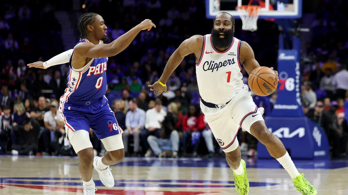 James Harden reaches another milestone, but injury-riddled Clippers fall to 76ers