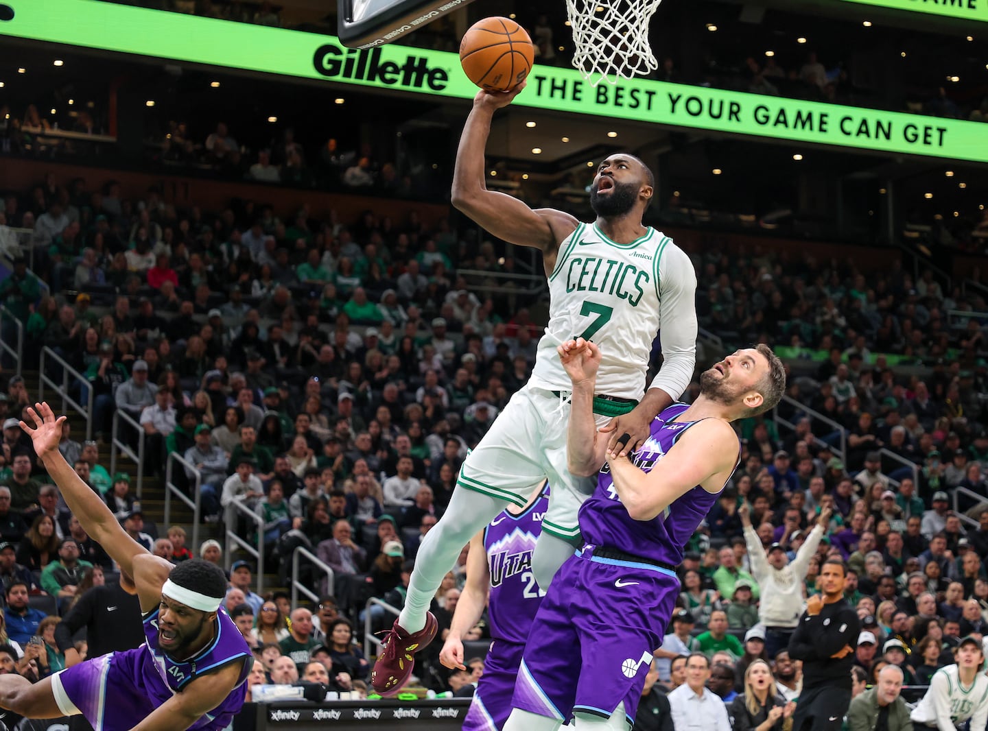 As soon as he gets his feet solidly under him, Jaylen Brown promises more dunks for the Celtics - The Boston Globe