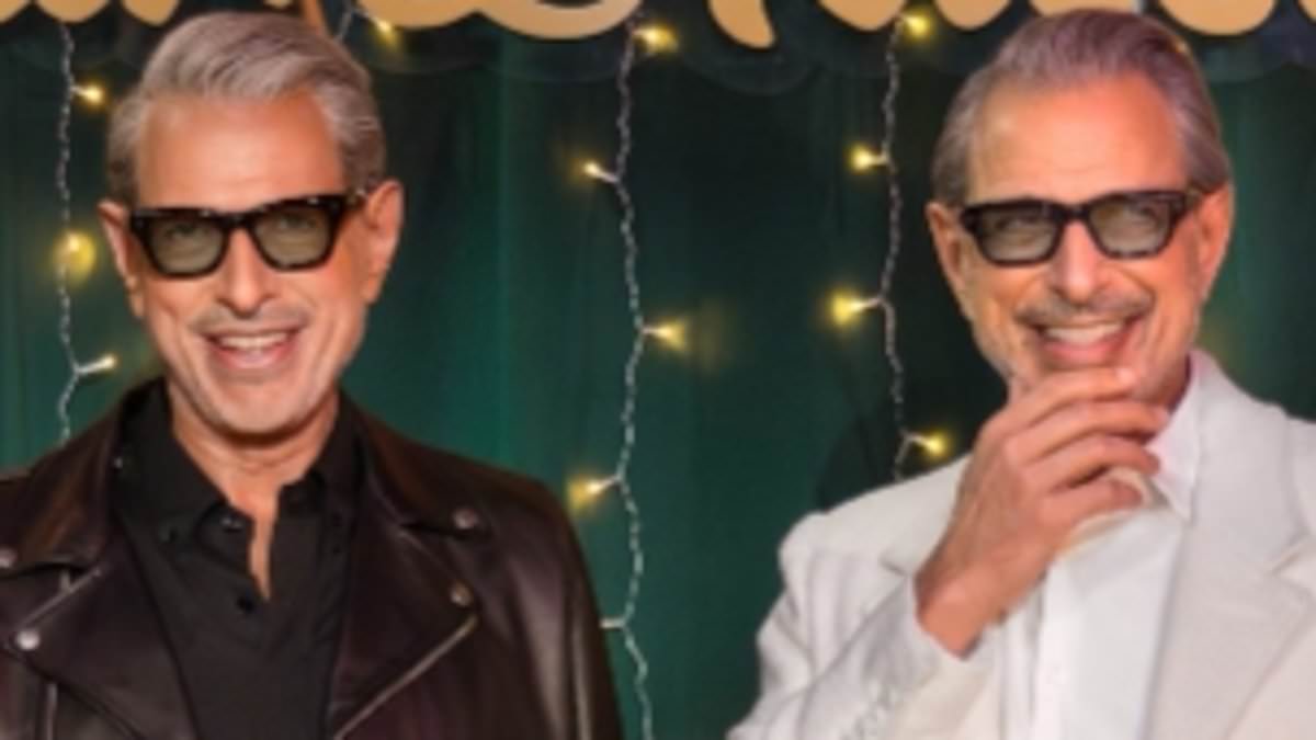 Jeff Goldblum poses with Madame Tussauds waxwork... which is real?