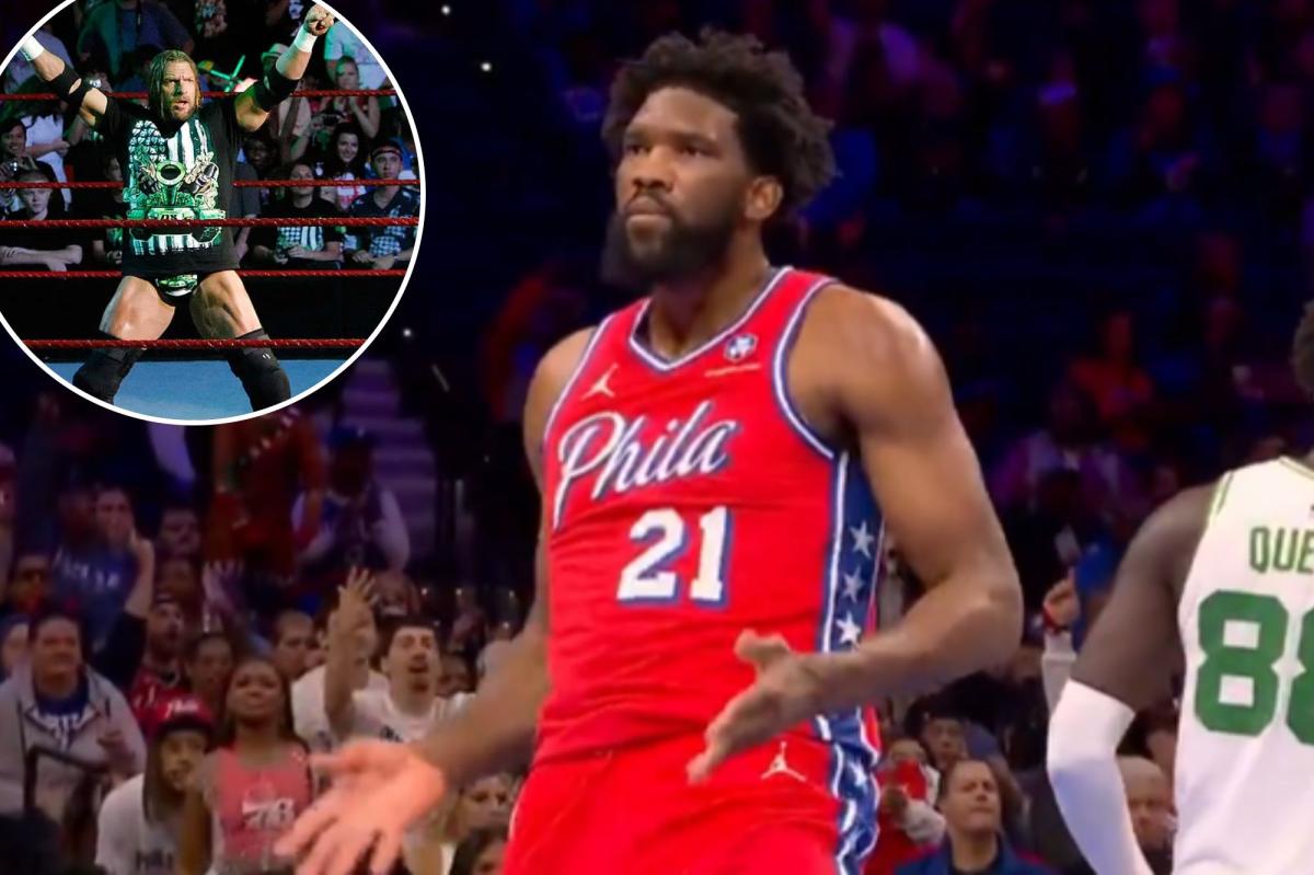 Joel Embiid fires back after 'lewd' crotch-chop gesture leads to...