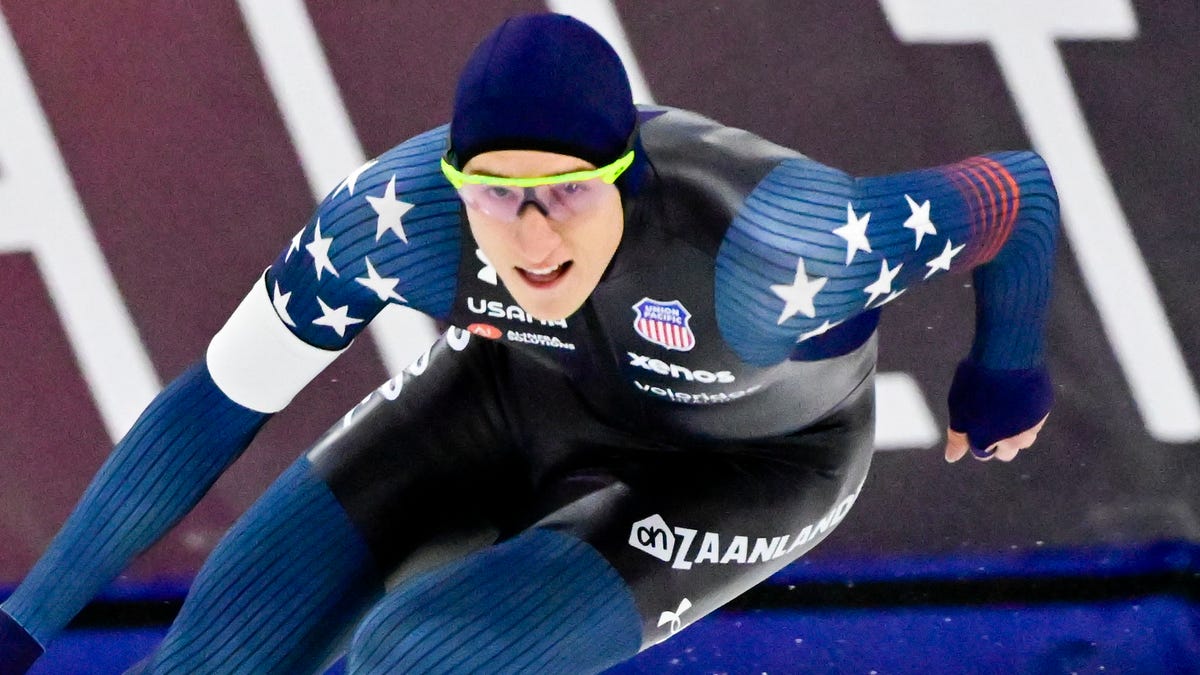 Jordan Stolz wins two more races at speed skating World Cup