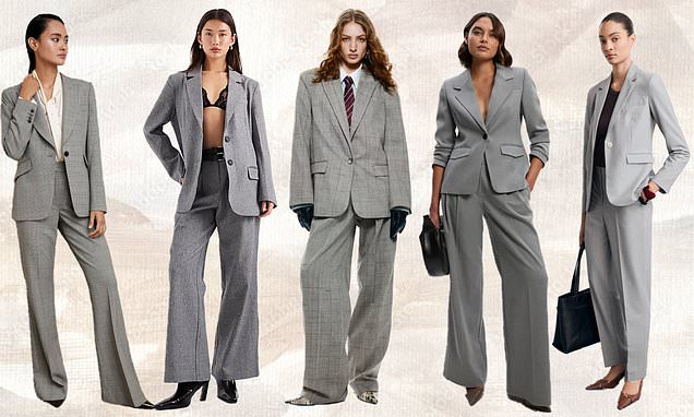 We've found Kate Middleton's flattering grey suit on the high street