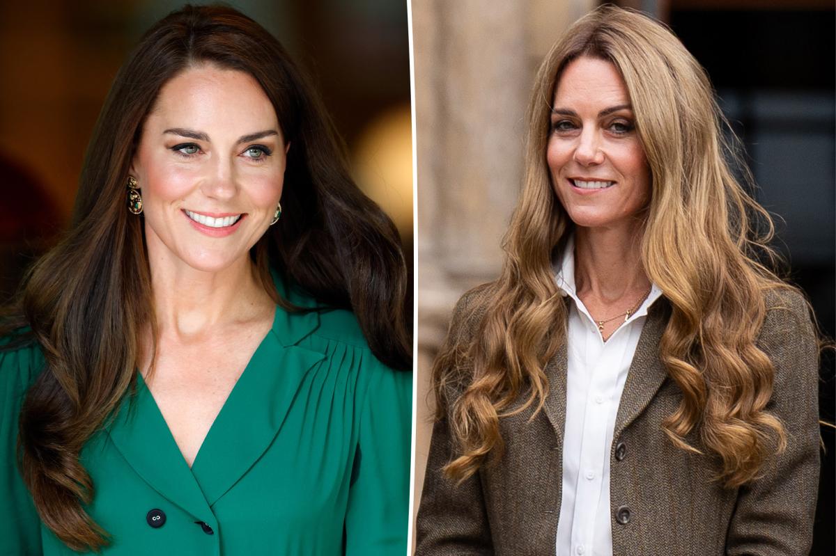 Kate Middleton reveals the reason behind her dramatic blonde...