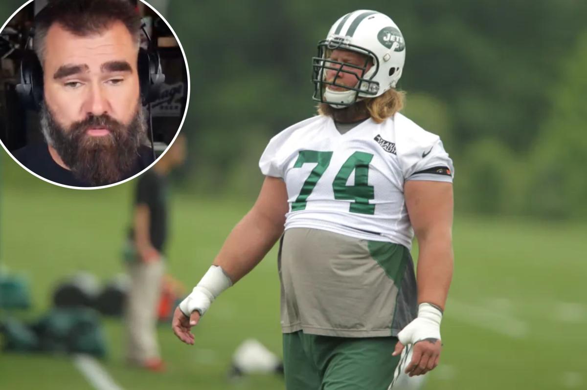 Jason Kelce pays heartfelt tribute to Nick Mangold after Jets...