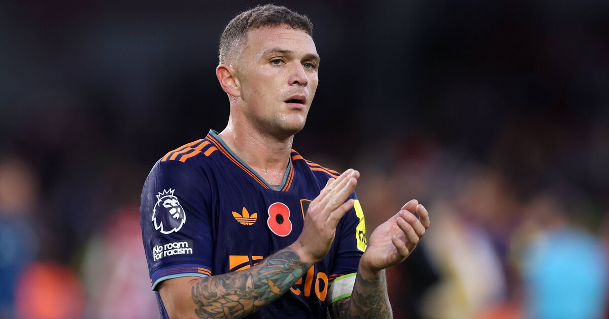 Kieran Trippier's angry reaction after full-time as Newcastle lose to Brentford