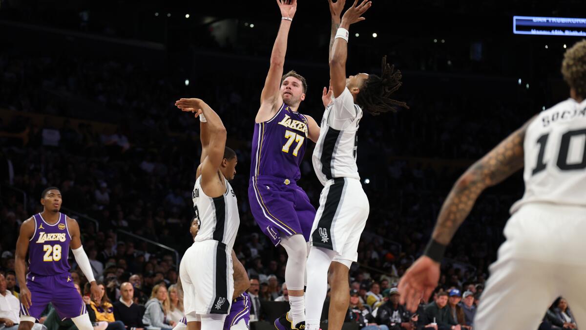 Lakers takeaways: Luka Doncic's defense (yes, defense) helps hold off Spurs