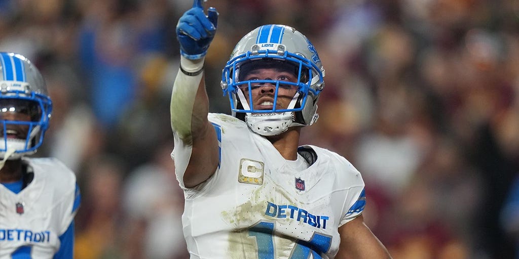 Lions' Amon-Ra St Brown does Trump's signature dance to celebrate touchdown vs Commanders