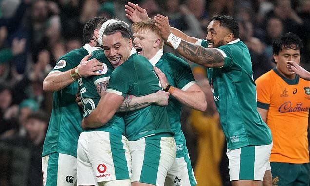 Mack Hansen scores rapid hat-trick as Ireland beat Australia for...