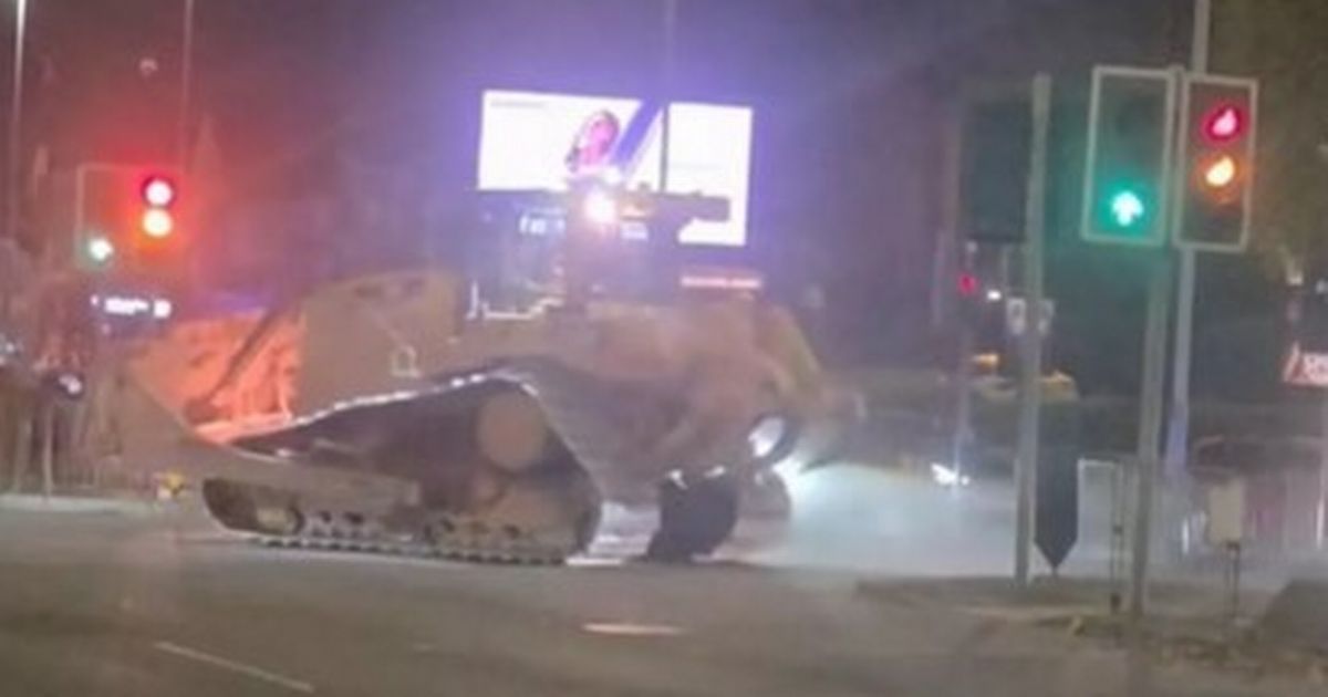 Man caught 'drink driving' a stolen 24-tonne bulldozer through Wolverhampton - Daily Star