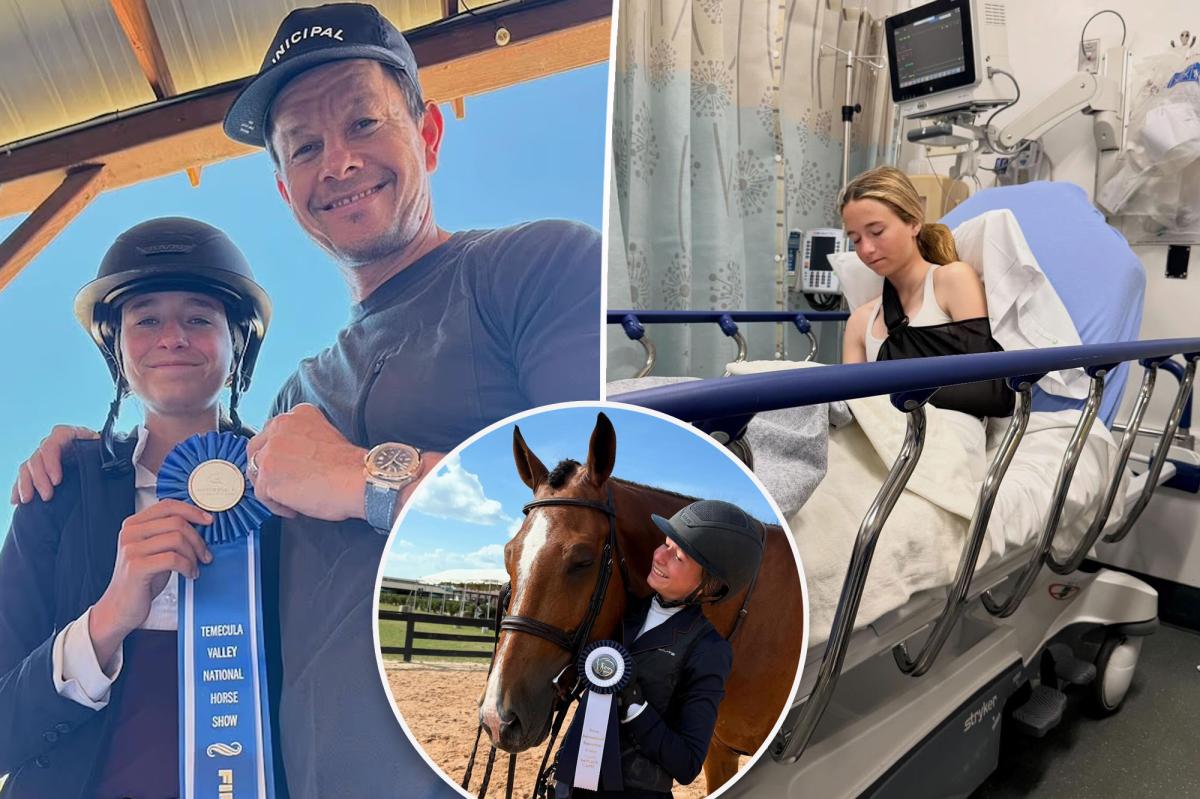 Mark Wahlberg's daughter Grace, 15, hospitalized after horseback...