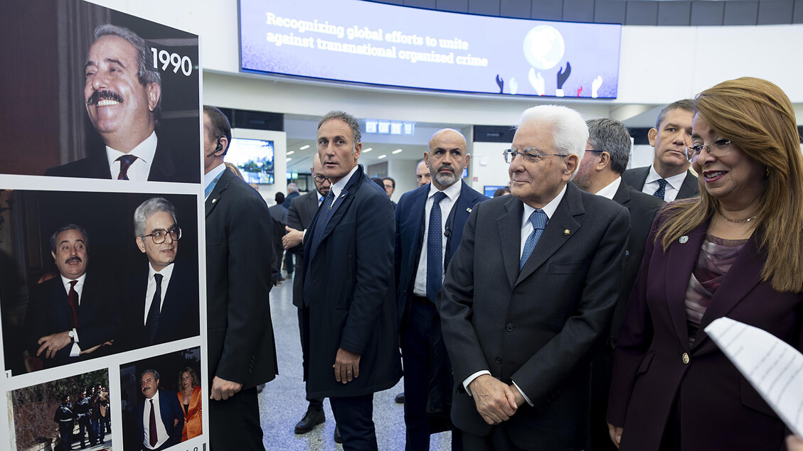 Mattarella visits ANSA Falcone and Borsellino show in Vienna - Politics