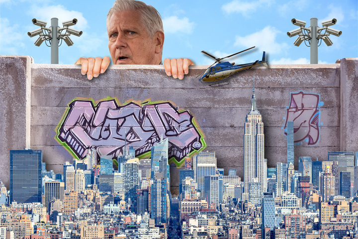 Nassau Exec Bruce Blakeman plans a wall of surveillance at NYC border...