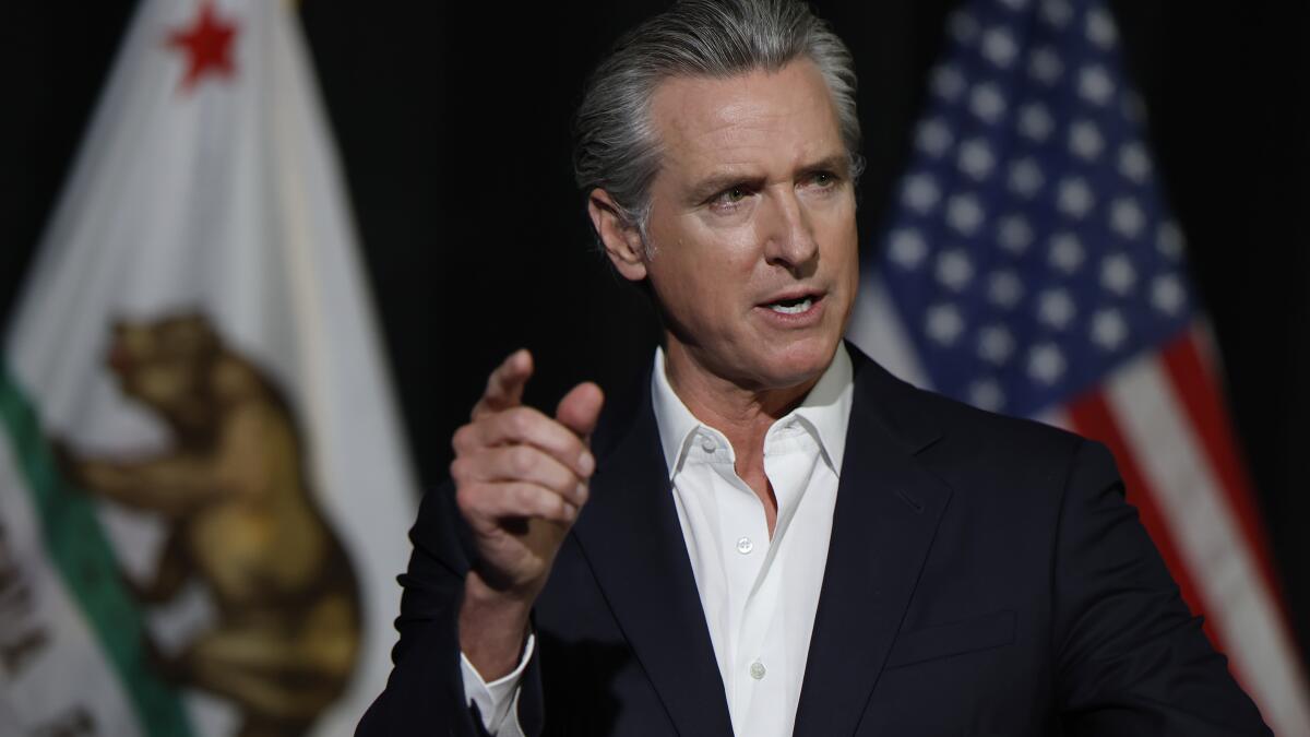 Commentary: How can Newsom stay relevant? Become the new FDR
