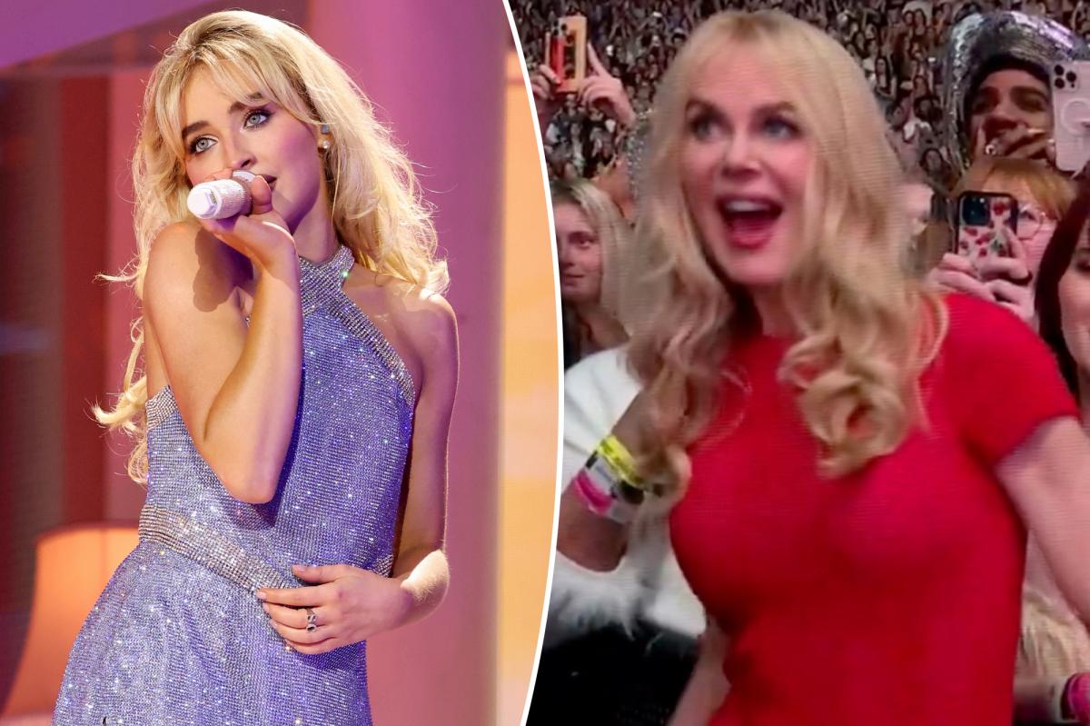 Newly single Nicole Kidman gets 'arrested' by Sabrina Carpenter at...