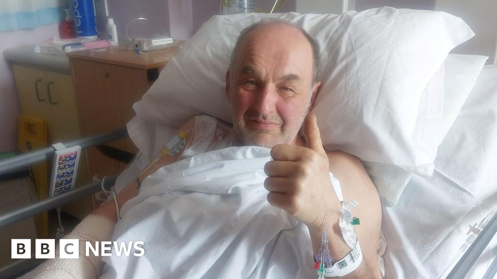 Northamptonshire man thanks life-saving rescuers after saw injury