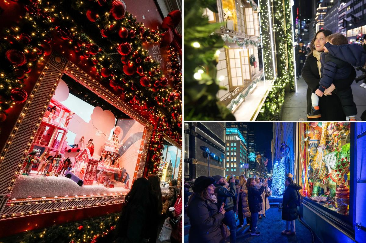 NYC's holiday window displays burn brighter than ever as Saks lights...